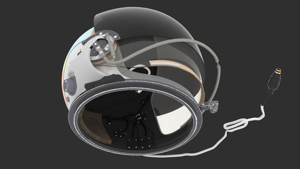 3D Astronaut Helmet Rigged model