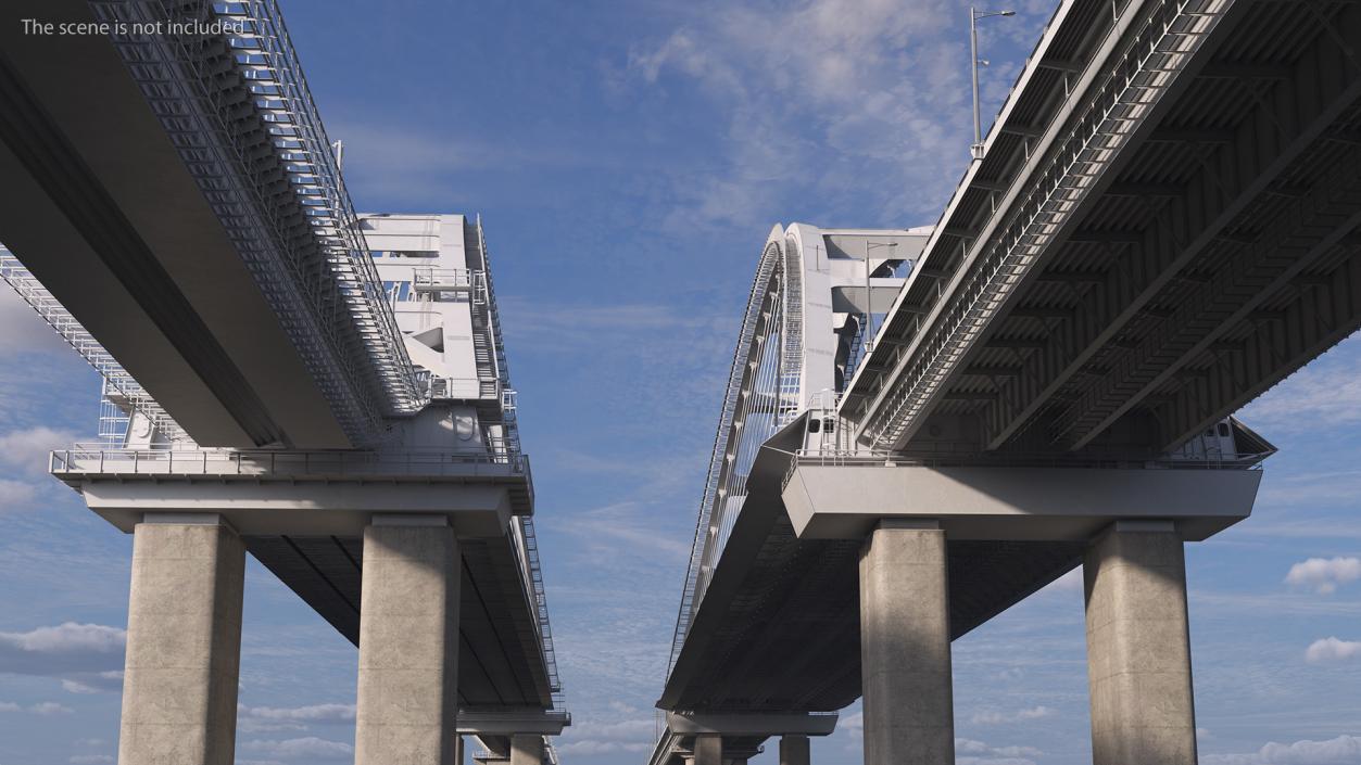 3D model Fragment of the Crimean Bridge