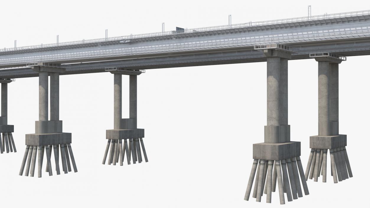 3D model Fragment of the Crimean Bridge