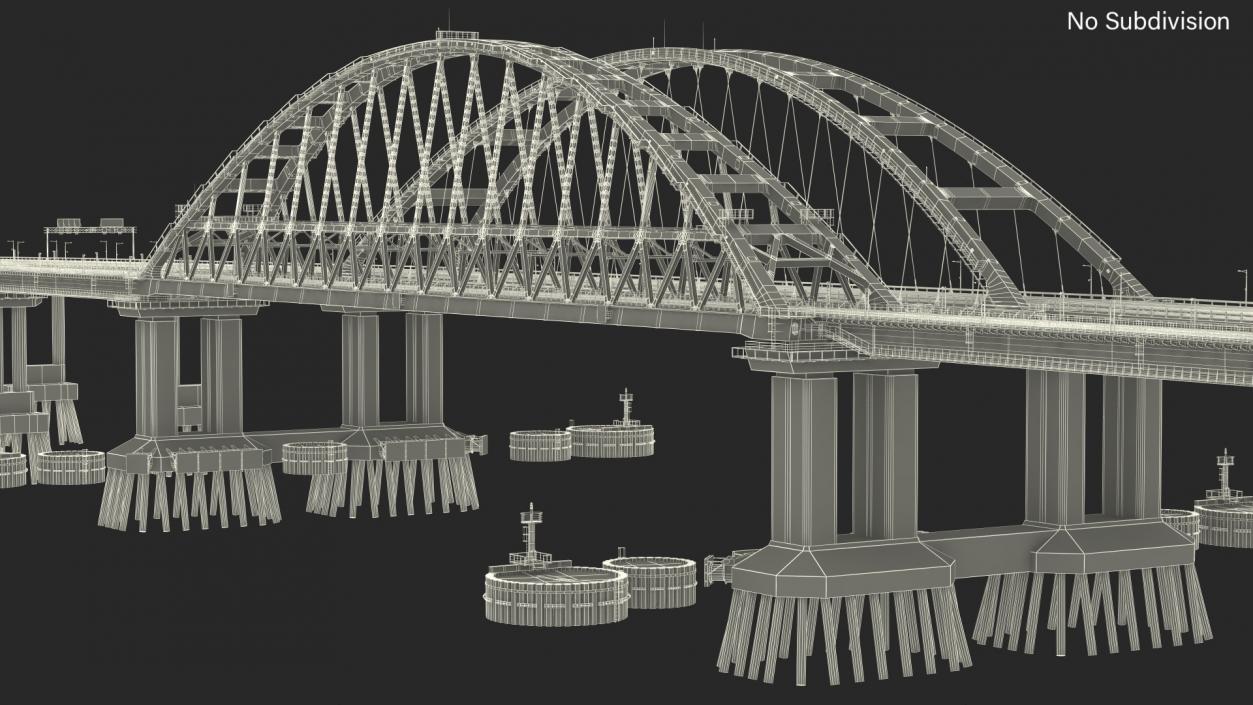 3D model Fragment of the Crimean Bridge