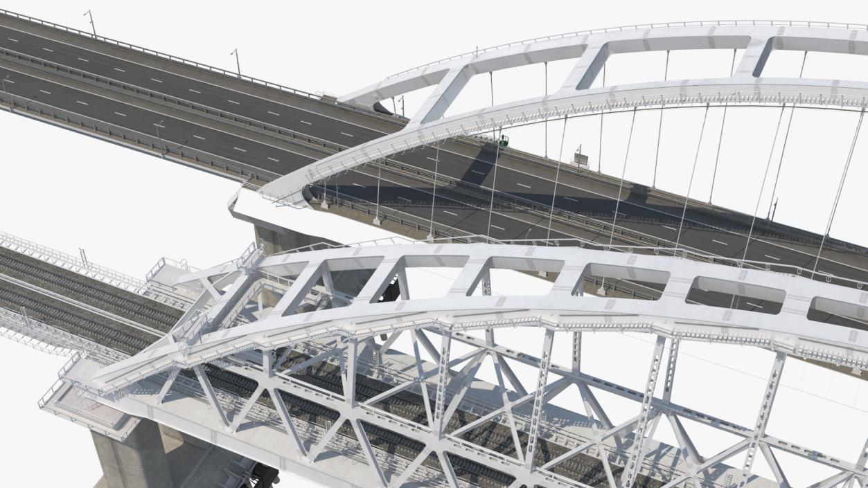 3D model Fragment of the Crimean Bridge