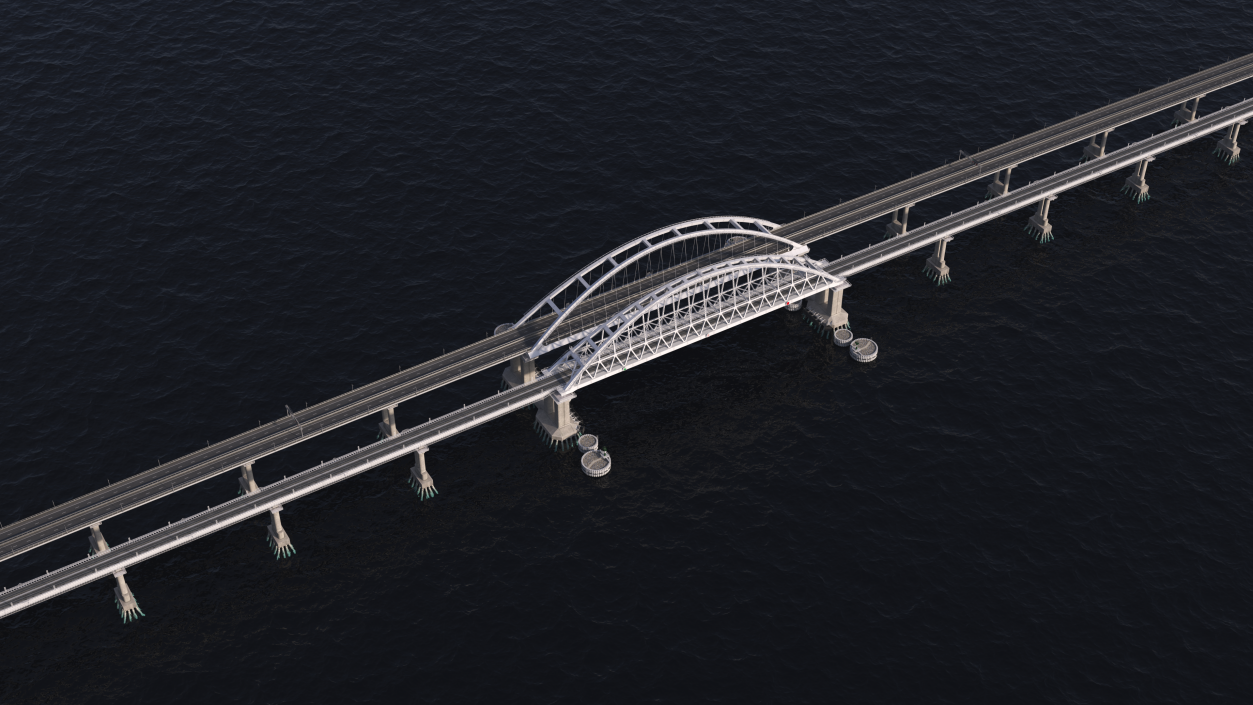 3D model Fragment of the Crimean Bridge