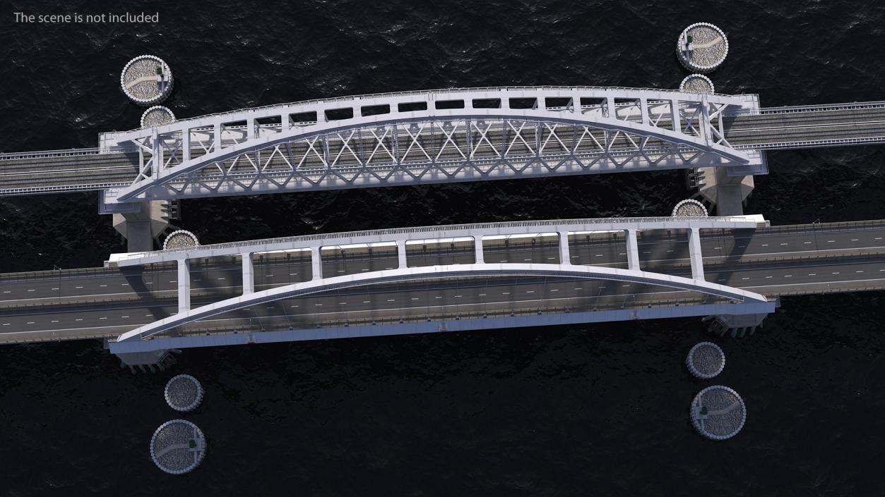 3D model Fragment of the Crimean Bridge