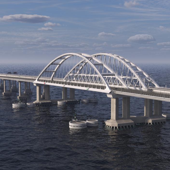 3D model Fragment of the Crimean Bridge