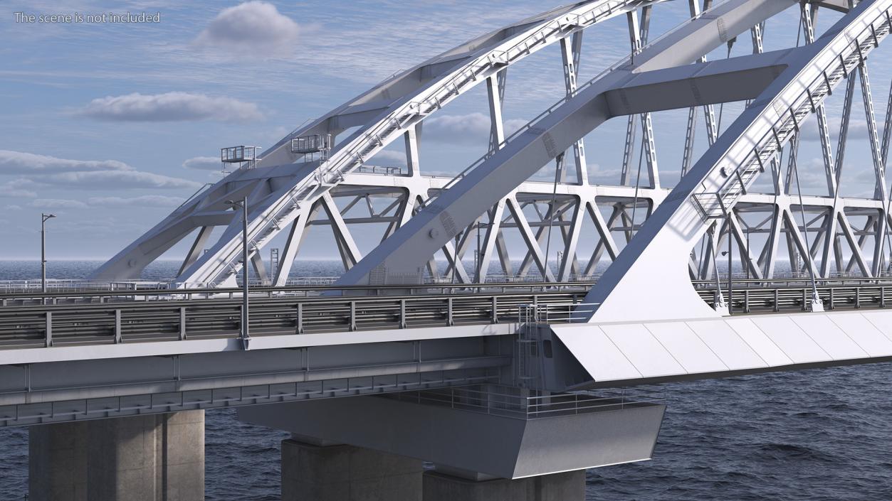 3D model Fragment of the Crimean Bridge