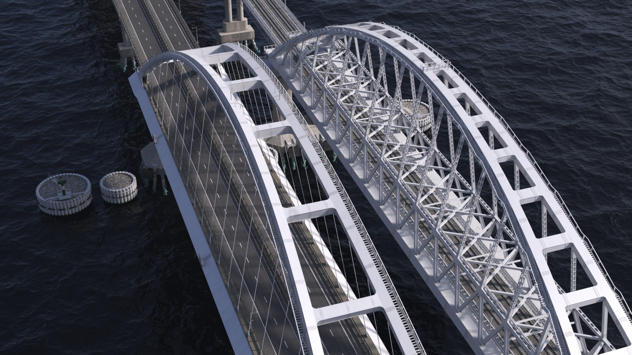 3D model Fragment of the Crimean Bridge