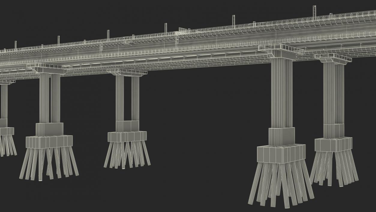 3D model Fragment of the Crimean Bridge