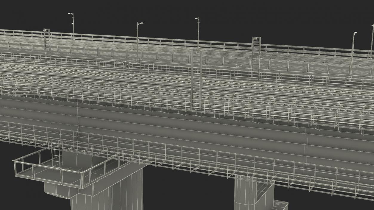 3D model Fragment of the Crimean Bridge