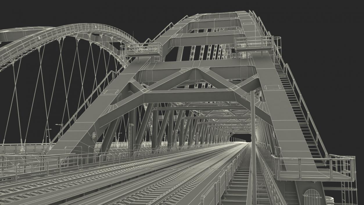 3D model Fragment of the Crimean Bridge