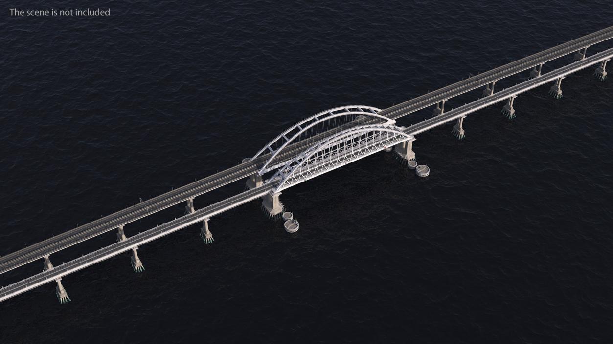 3D model Fragment of the Crimean Bridge