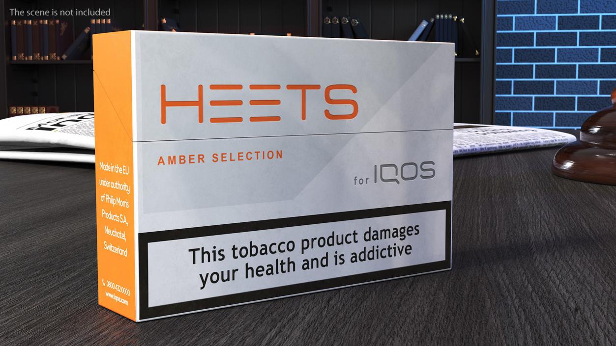 3D Amber Heets IQOS