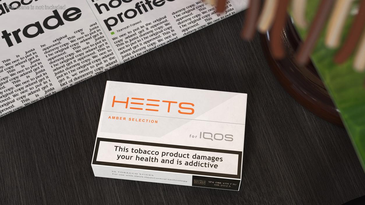 3D Amber Heets IQOS