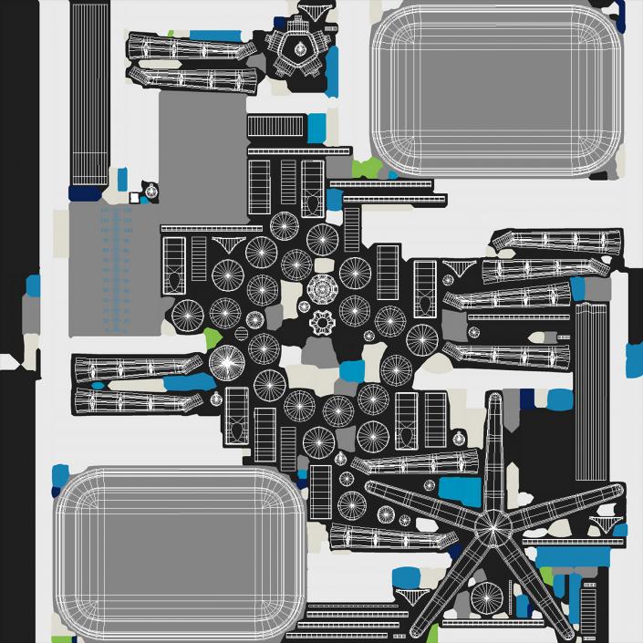 IV Stand with Tools Tray 3D model