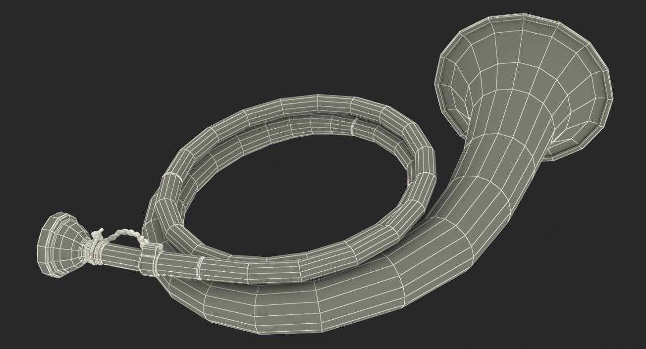 Copper Hunting Horn 3D model