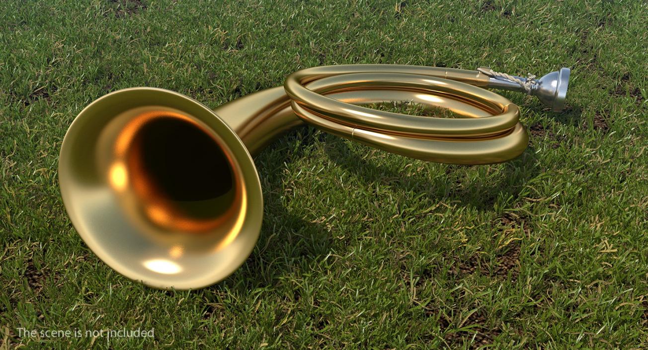 Copper Hunting Horn 3D model