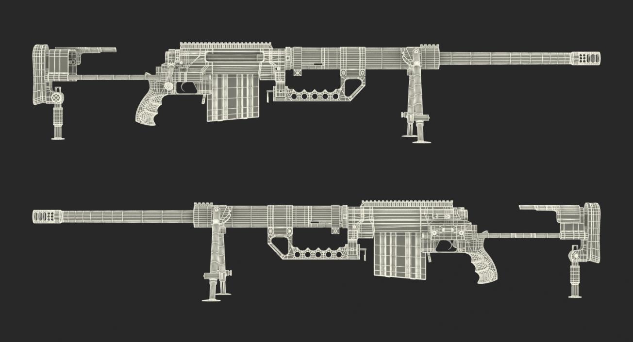 3D Rifle CheyTac Intervention M200