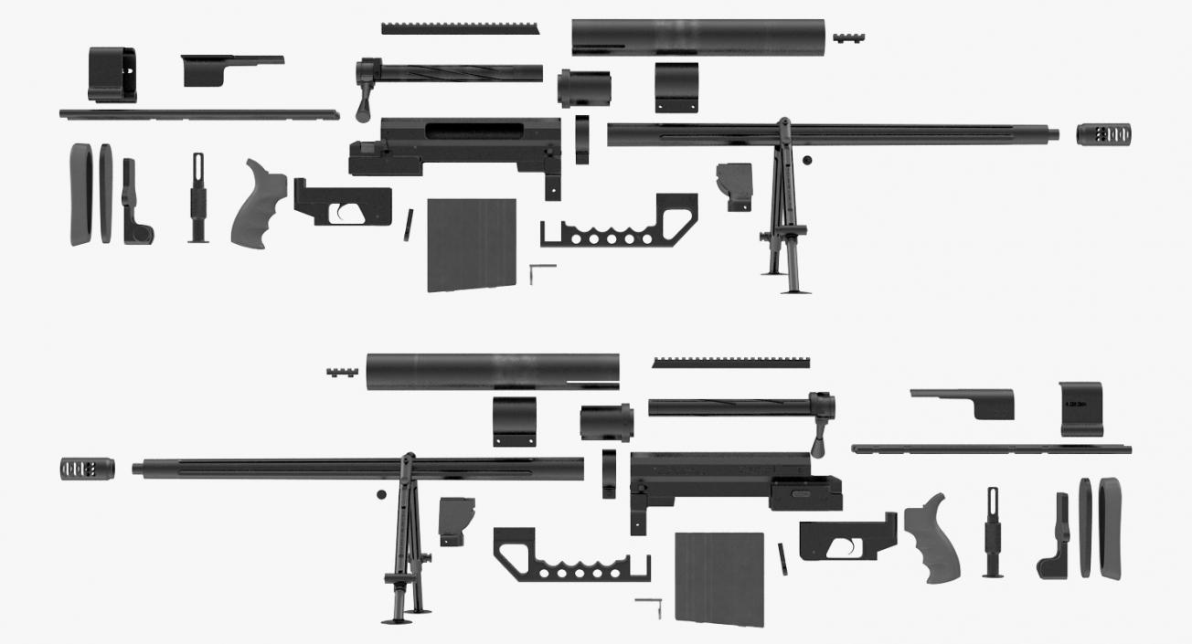 3D Rifle CheyTac Intervention M200