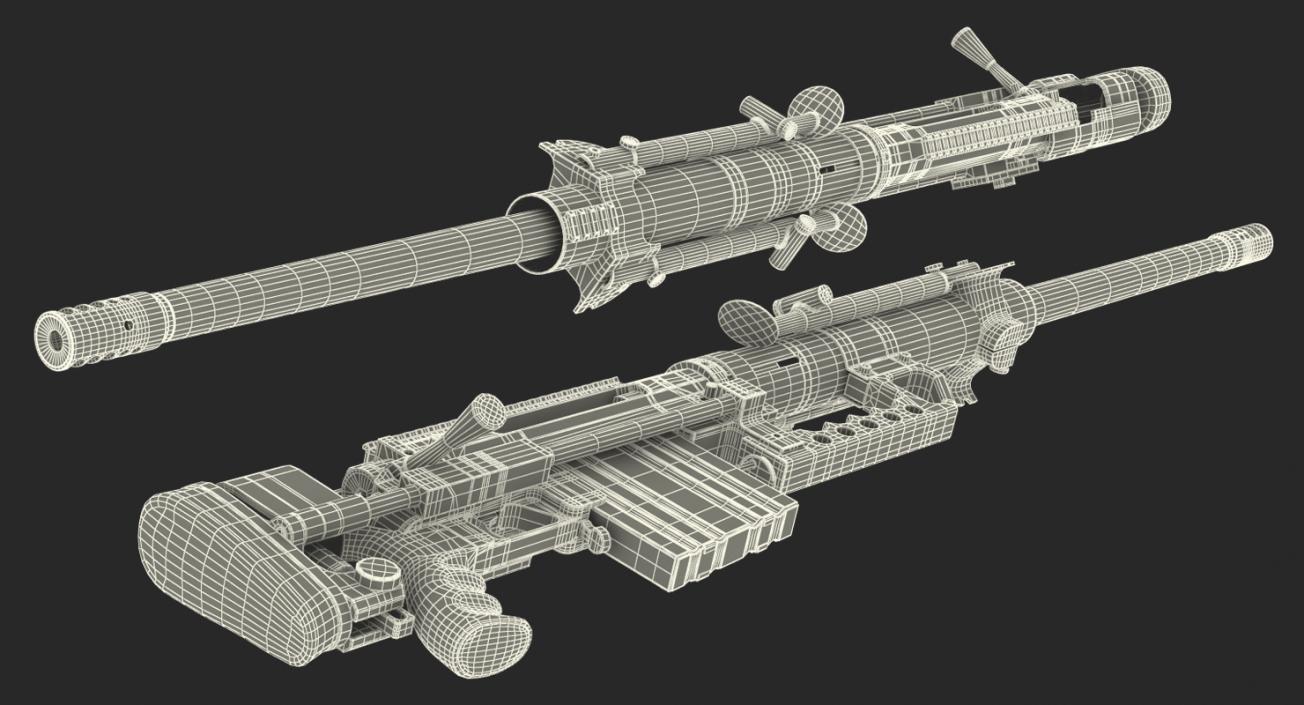 3D Rifle CheyTac Intervention M200