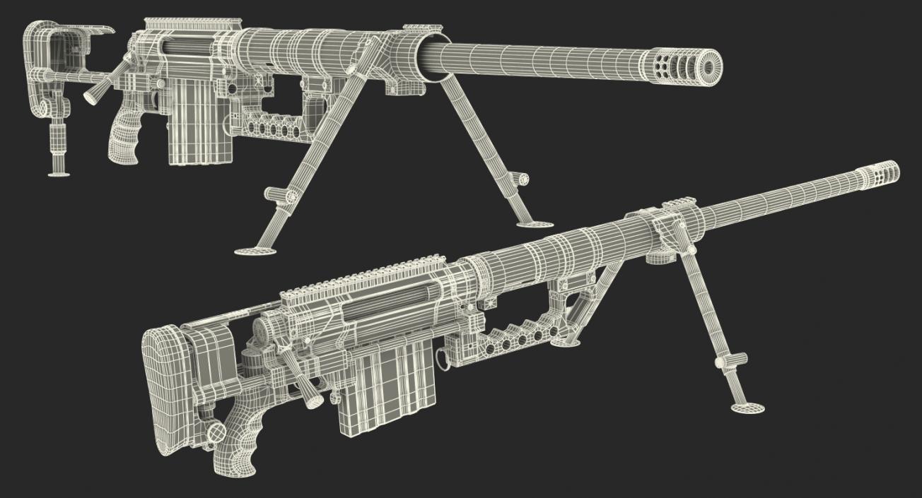 3D Rifle CheyTac Intervention M200