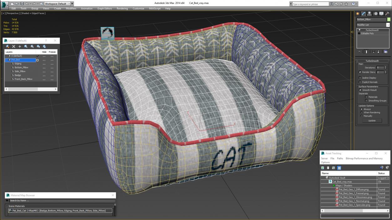 Cat Bed 3D model