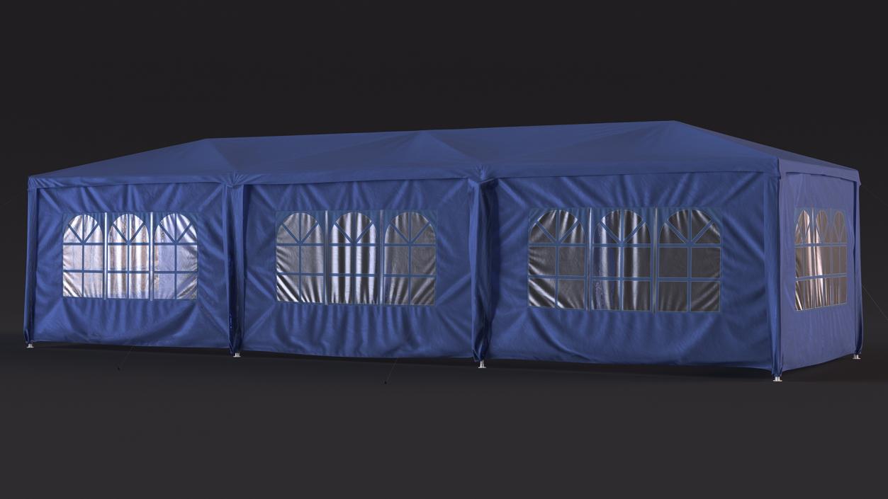 Blue Outsunny Large Tent 3D model