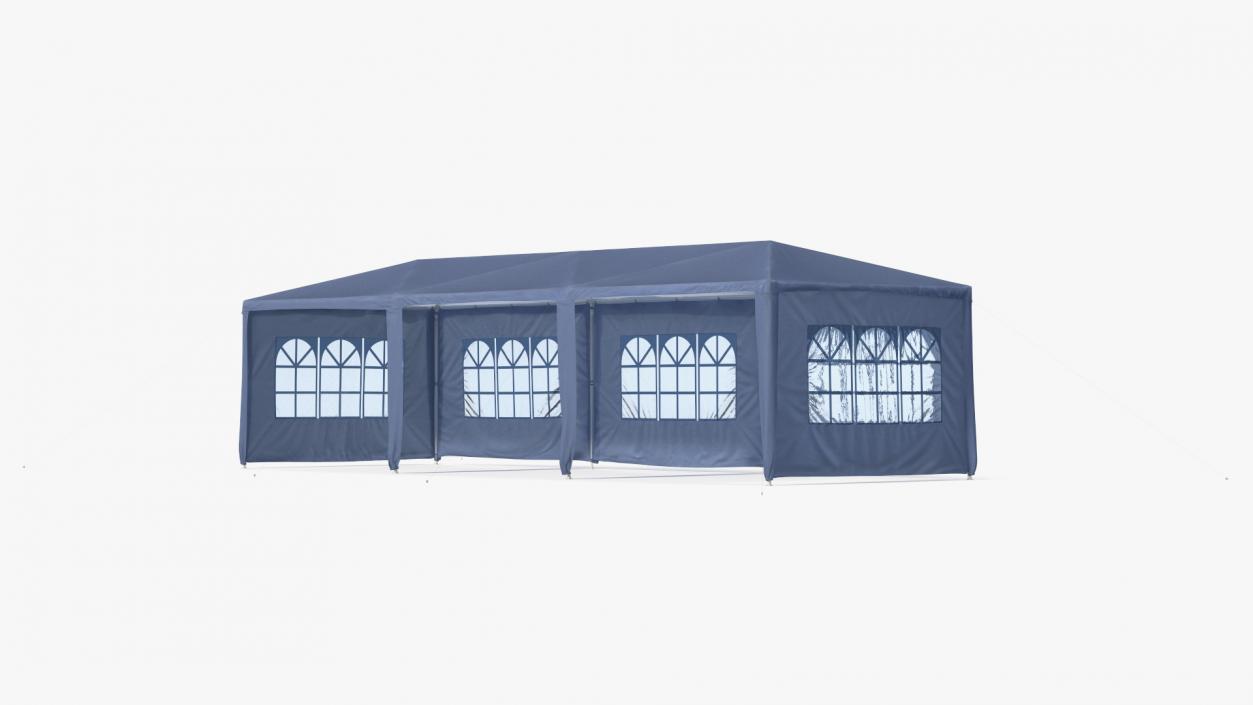 Blue Outsunny Large Tent 3D model