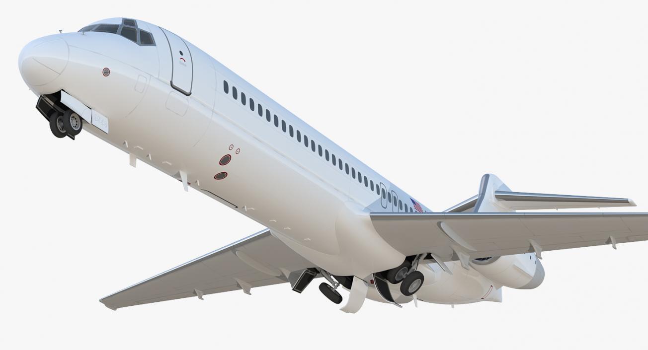 Boeing 717-200 Generic Rigged 3D model