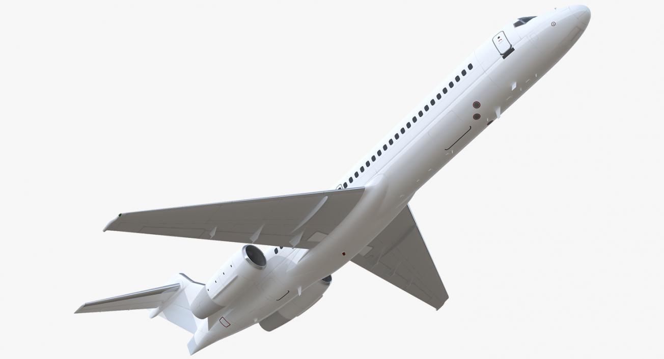 Boeing 717-200 Generic Rigged 3D model