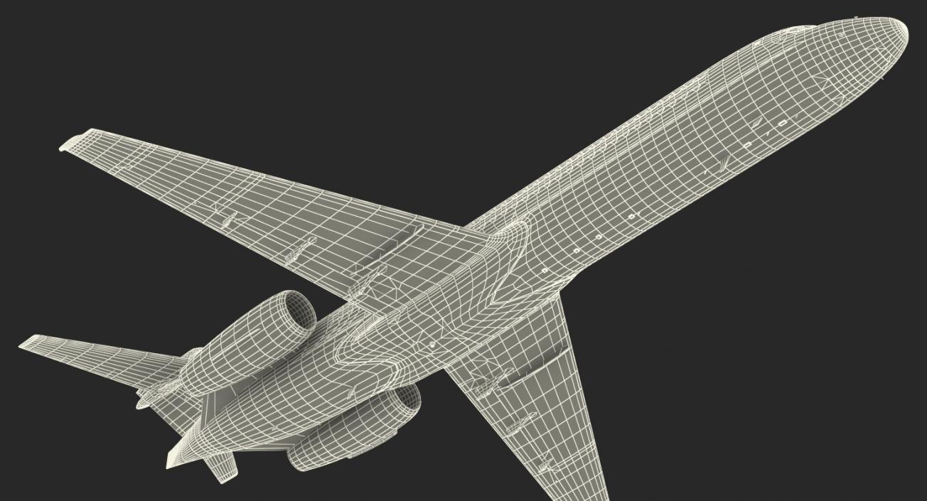 Boeing 717-200 Generic Rigged 3D model