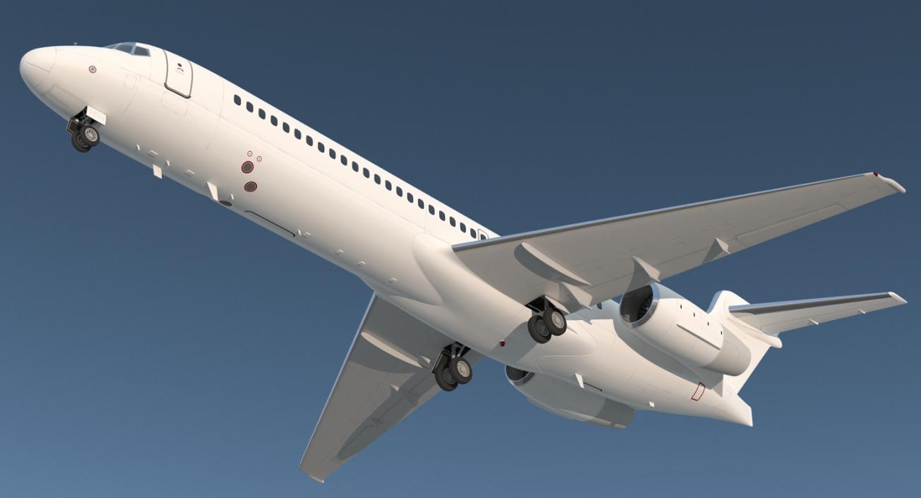 Boeing 717-200 Generic Rigged 3D model