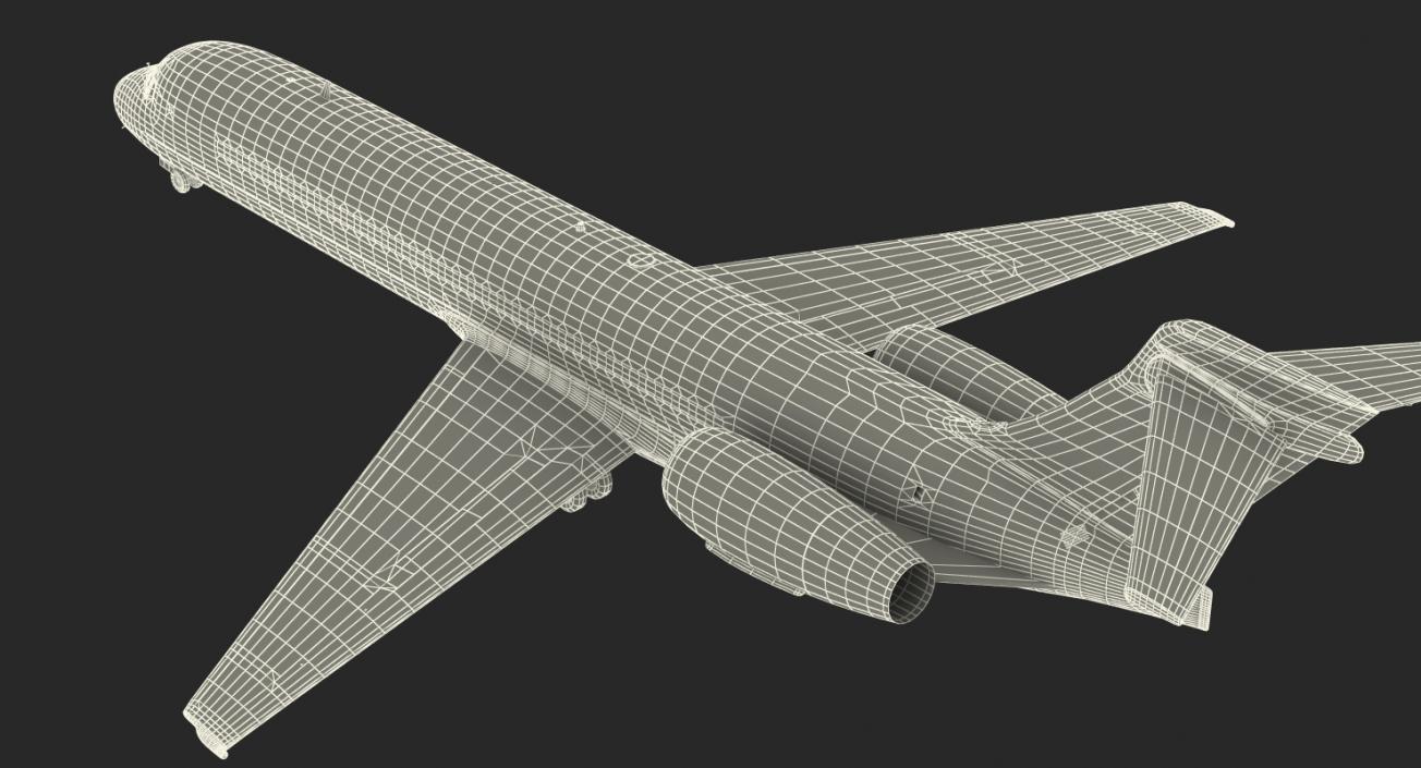 Boeing 717-200 Generic Rigged 3D model