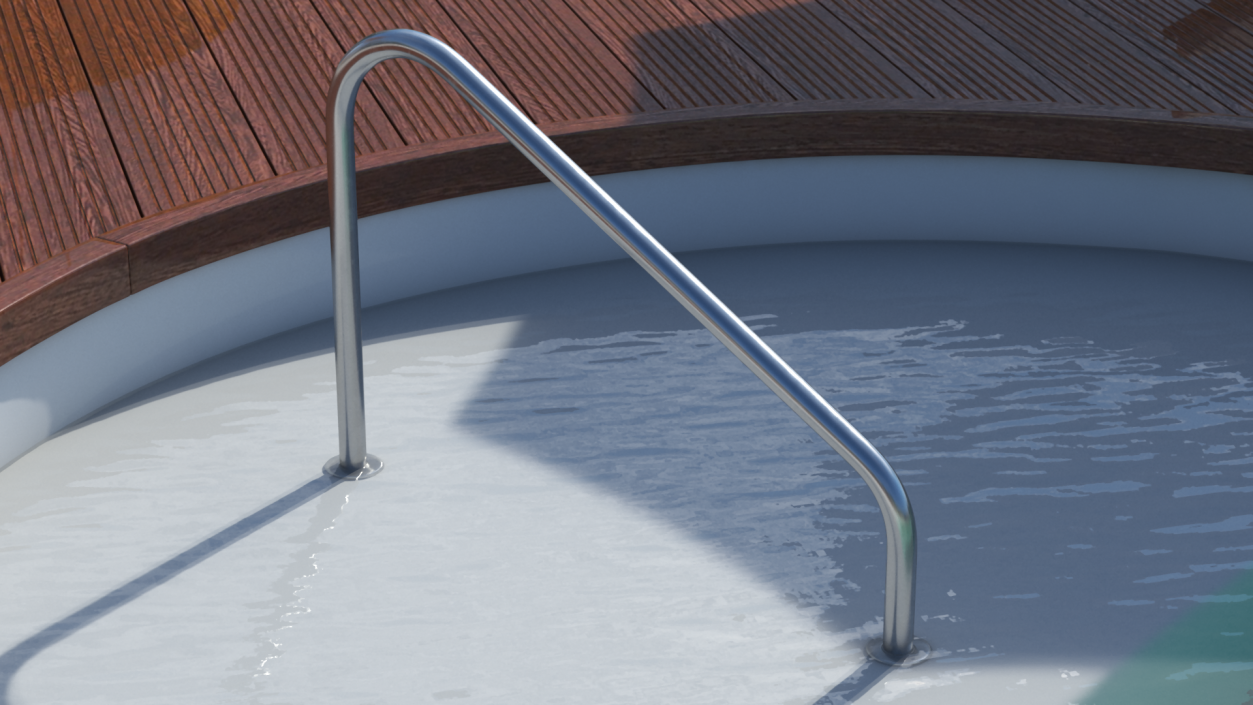 Stair Rail for Pool 3D model