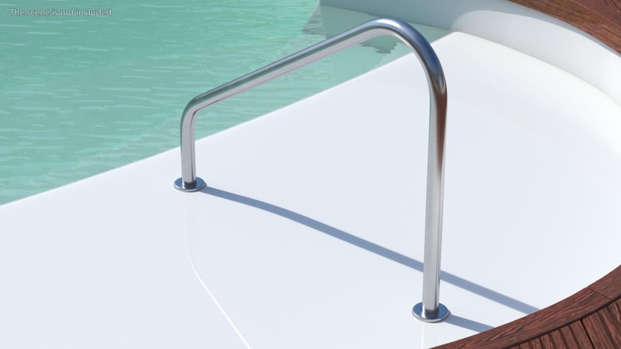 Stair Rail for Pool 3D model