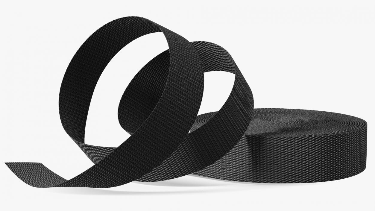 3D model Heavy Duty Webbing Belt Strap Black