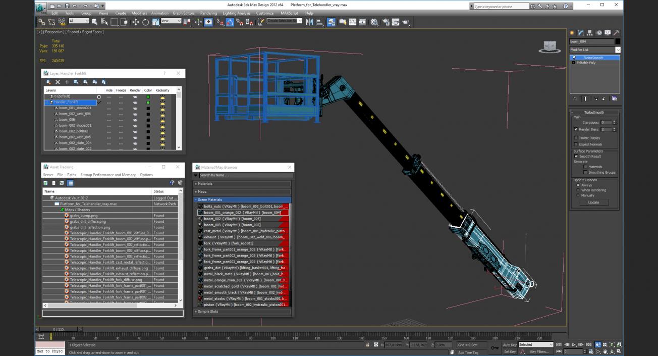 Platform for Telehandler 3D model