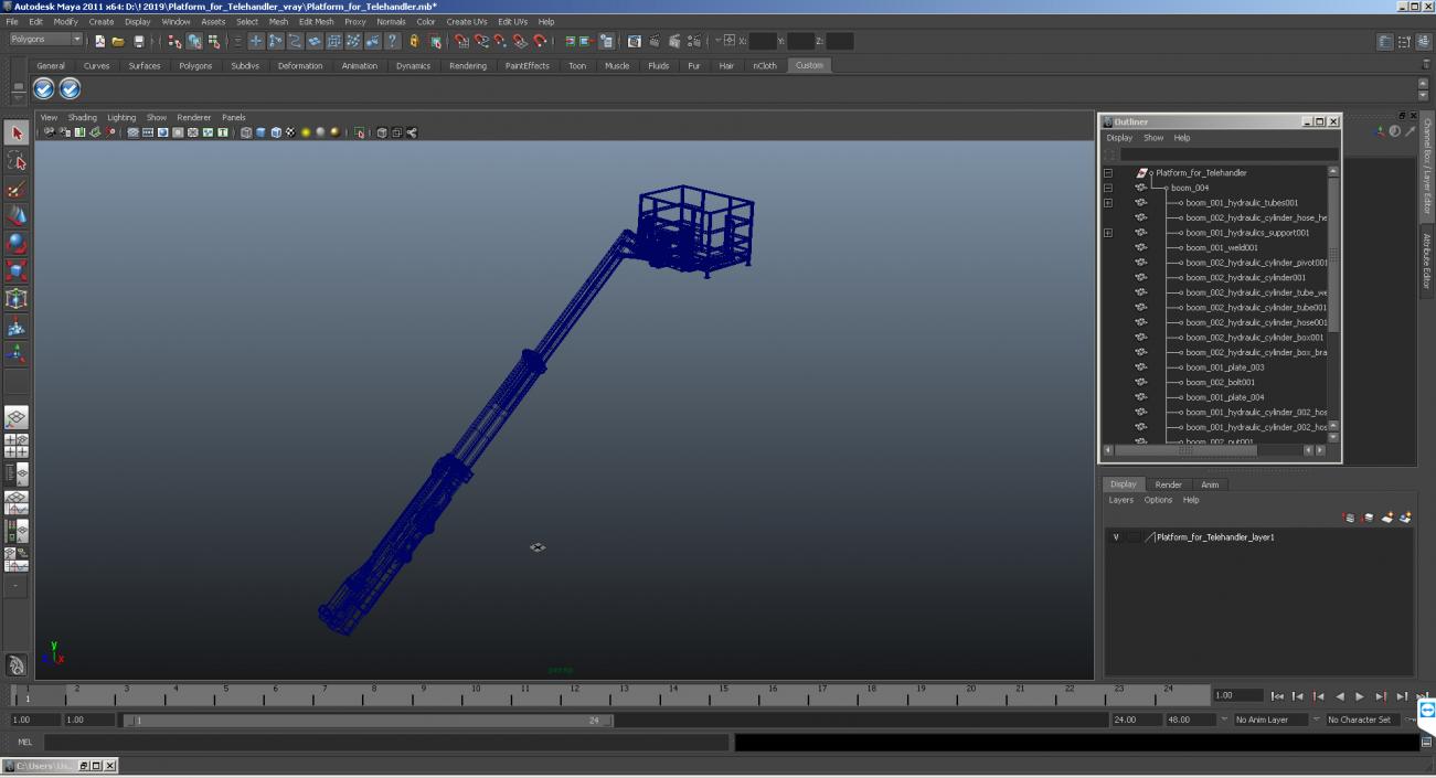 Platform for Telehandler 3D model