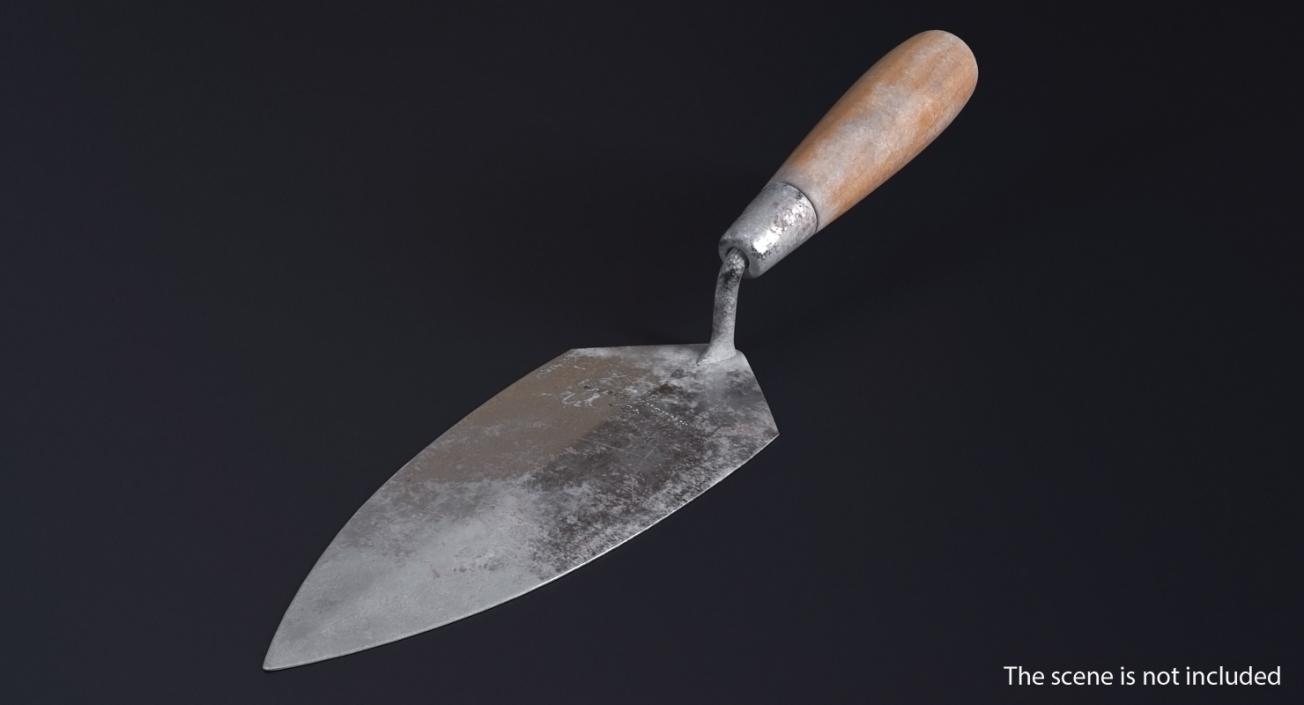 3D Dirty Brick Trowel model