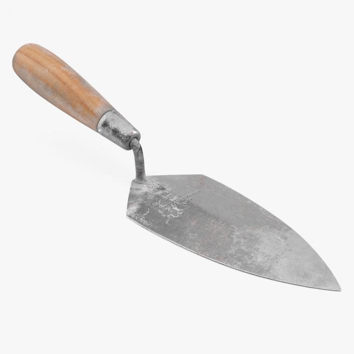 3D Dirty Brick Trowel model