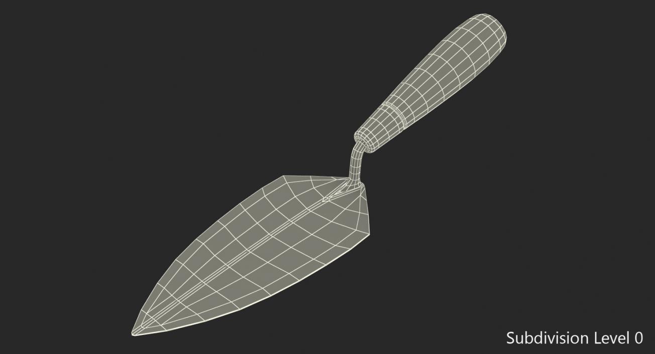 3D Dirty Brick Trowel model