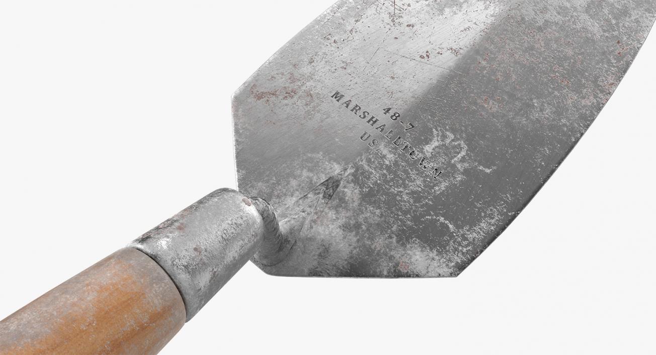 3D Dirty Brick Trowel model