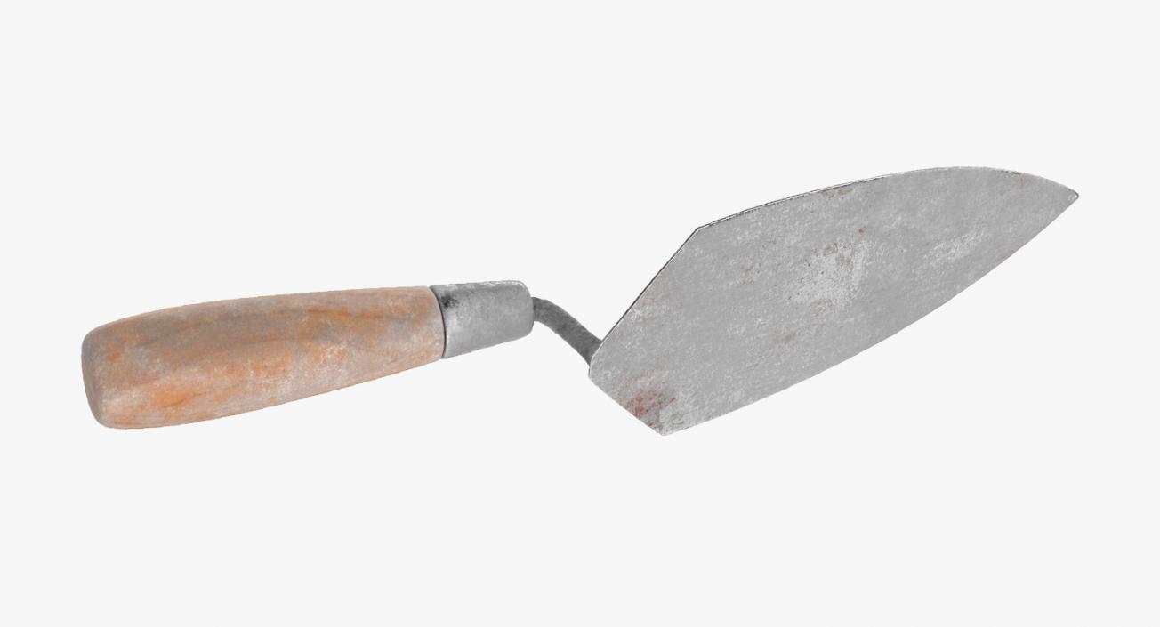 3D Dirty Brick Trowel model