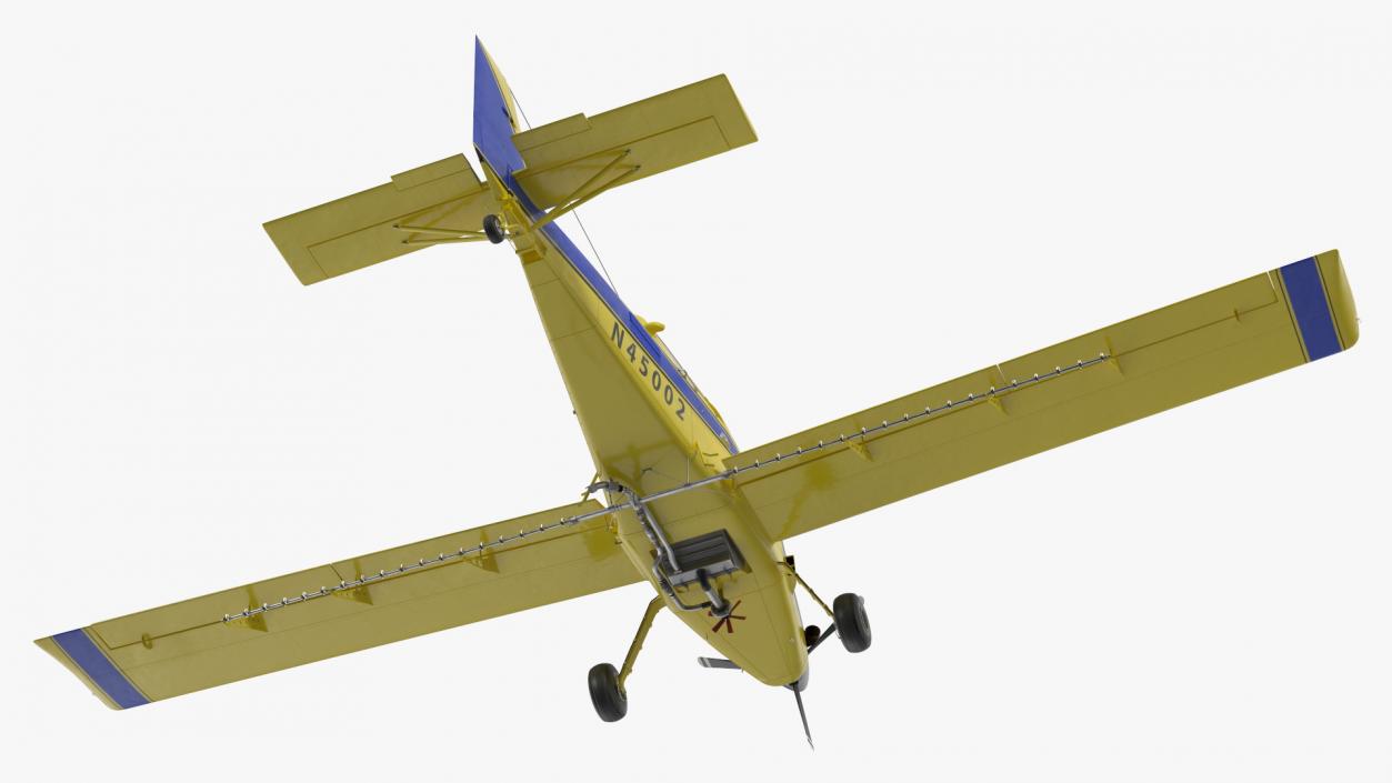 3D Air Tractor AT 502B Agricultural Aircraft Yellow model