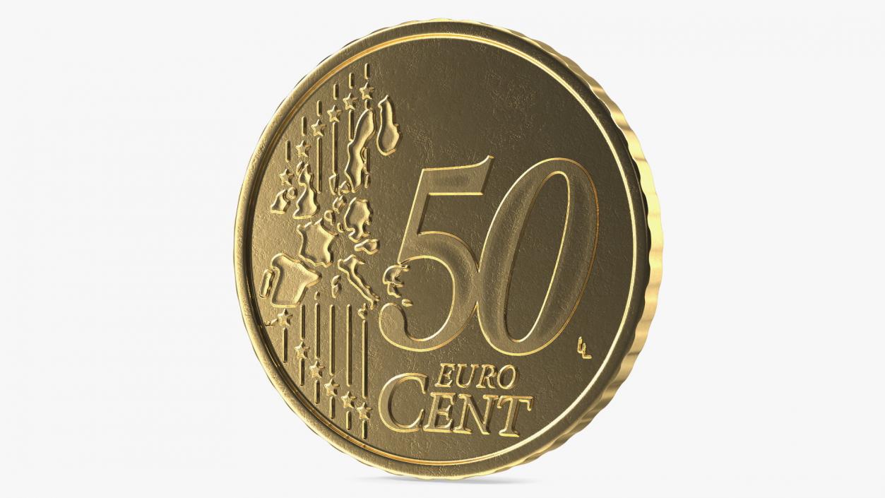 3D Italy 50 Euro Cent model