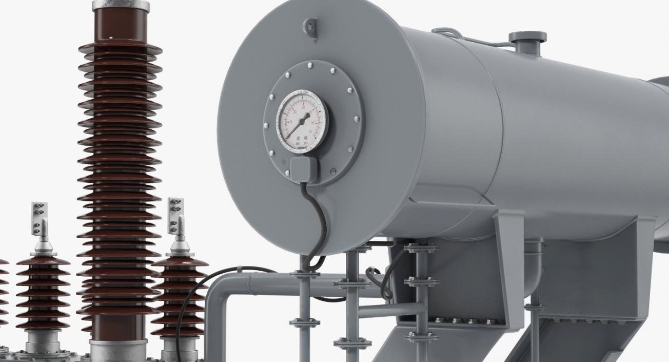 Overload Distribution Power Transformer 3D model