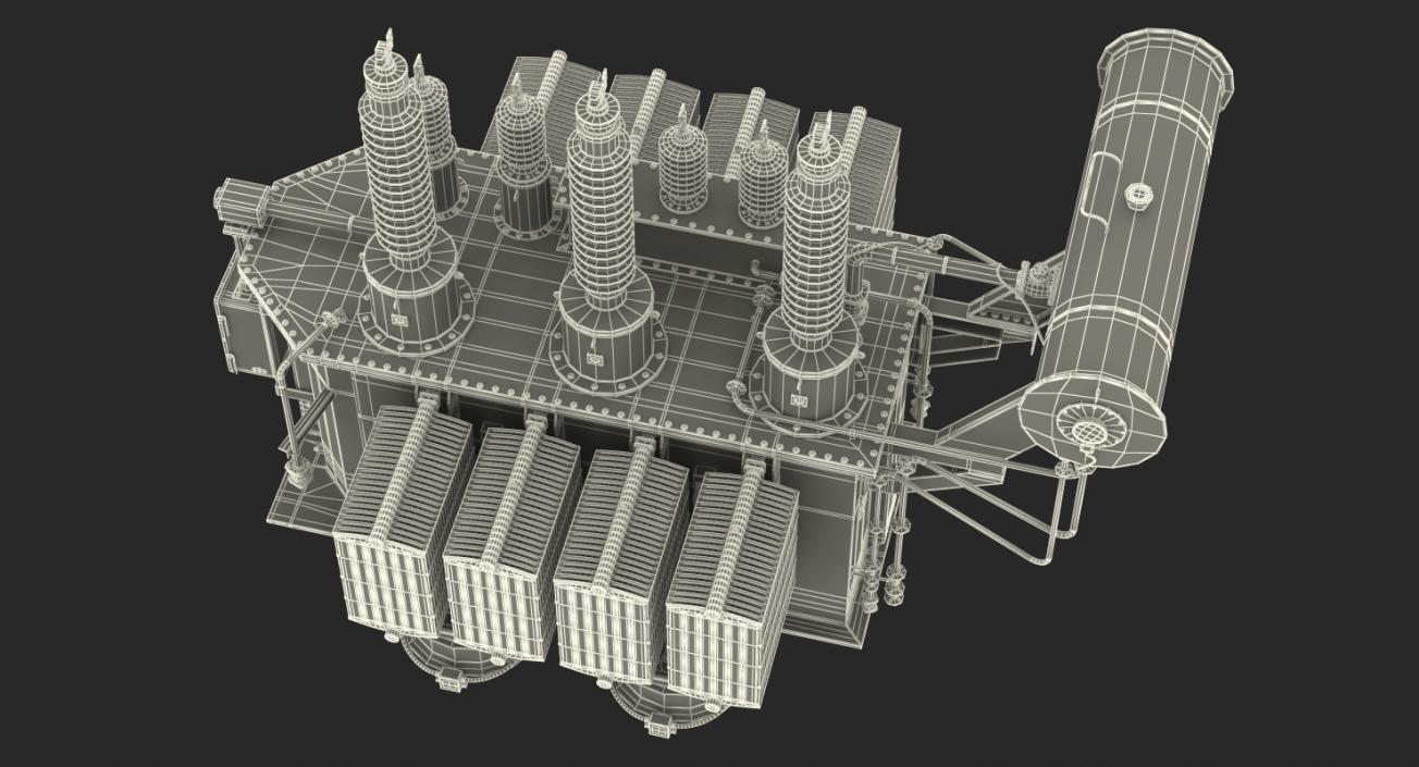 Overload Distribution Power Transformer 3D model