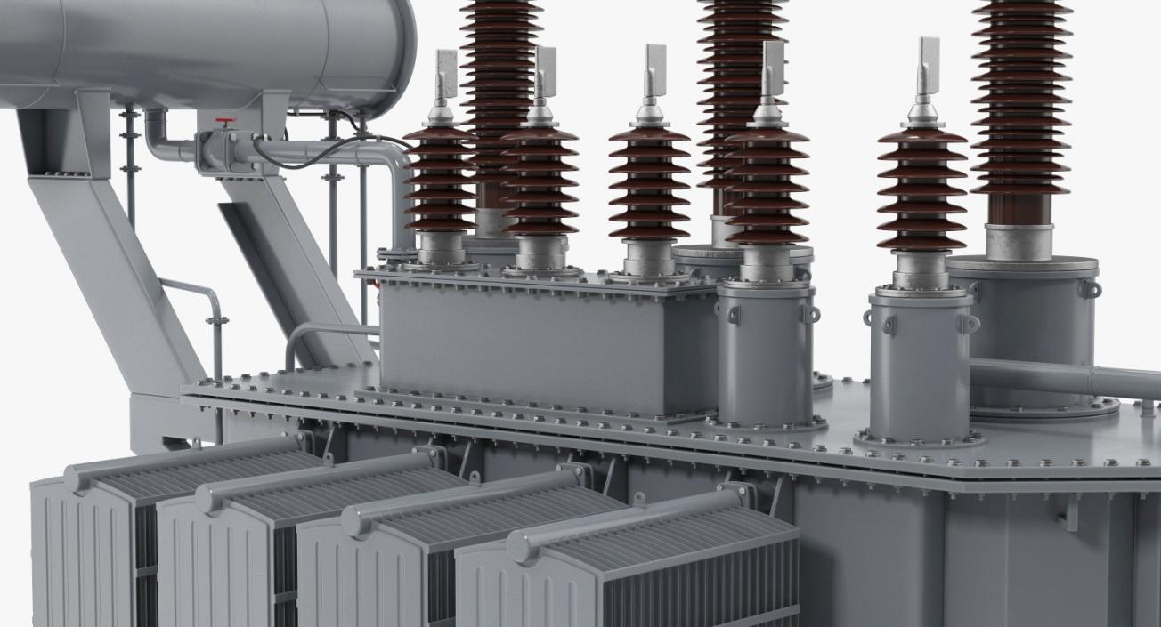 Overload Distribution Power Transformer 3D model