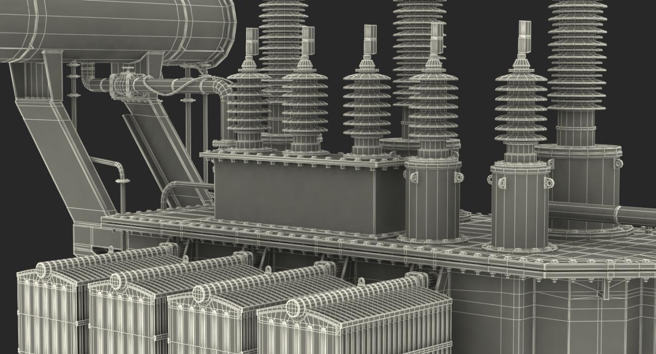 Overload Distribution Power Transformer 3D model