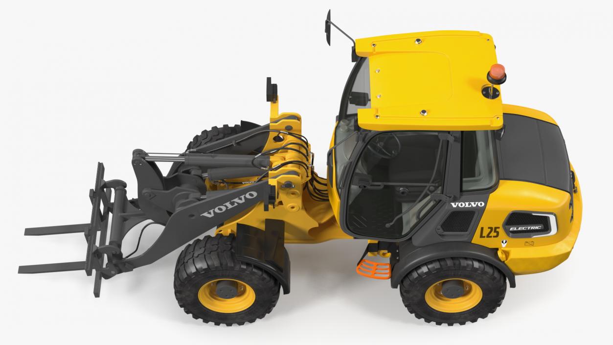 Volvo L25 Electric Loader with Pallet Fork 3D