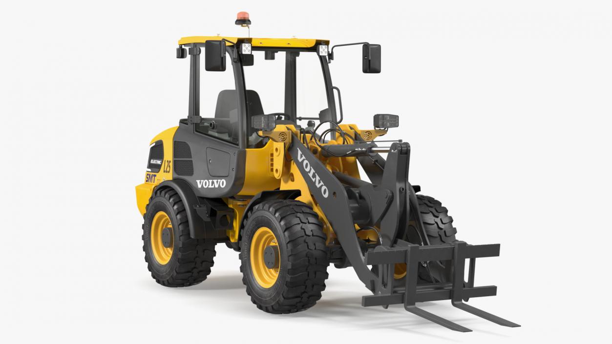 Volvo L25 Electric Loader with Pallet Fork 3D