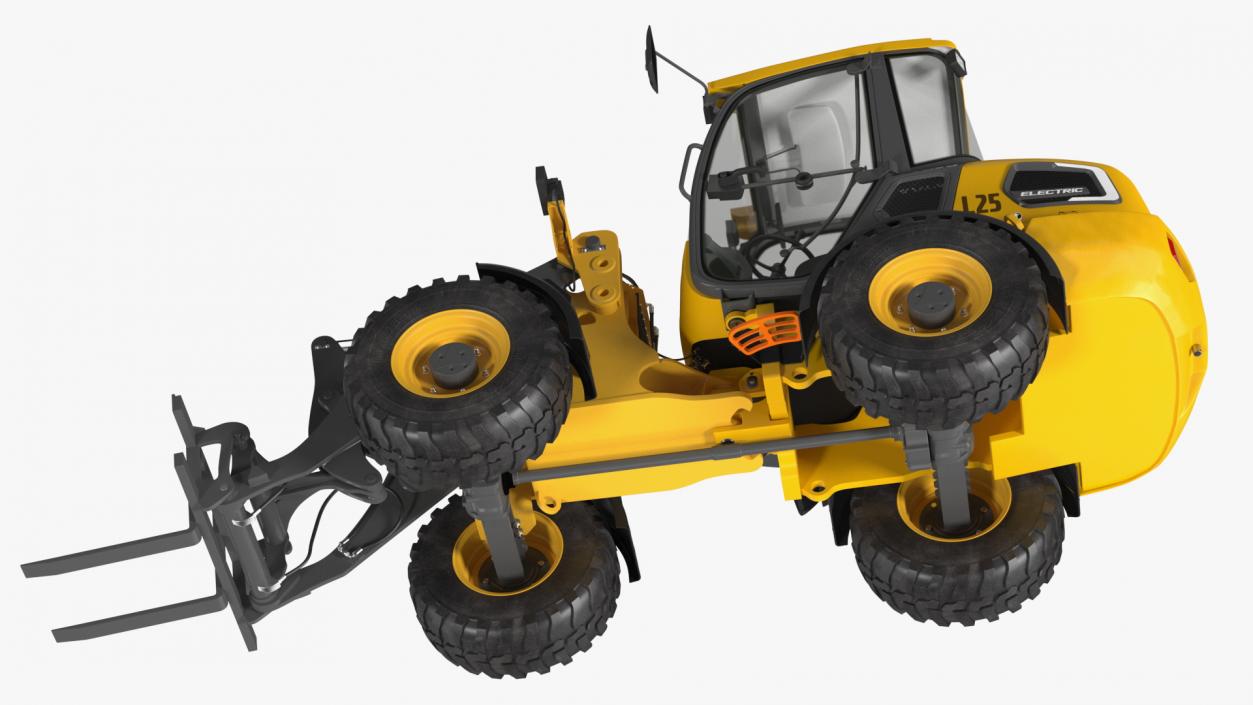 Volvo L25 Electric Loader with Pallet Fork 3D